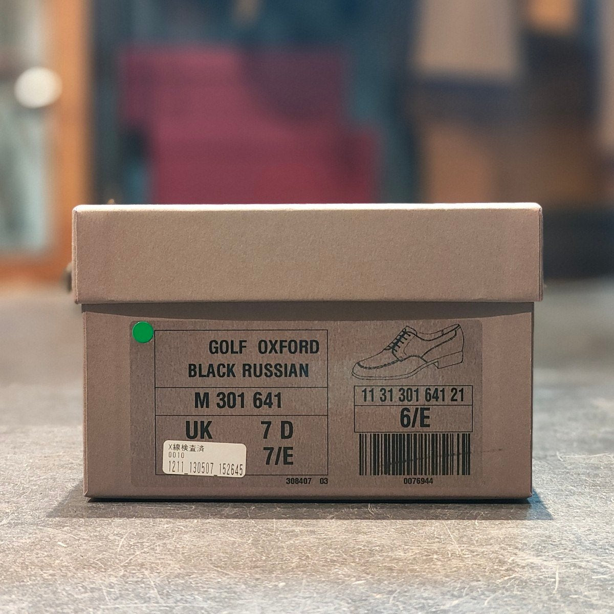 極美品 【J.M.WESTON】ジェイエムウエストン 641 ゴルフ Uチップ ボックスカーフ ブラック サイズ UK6.5E 31ラスト 定価¥168,300-