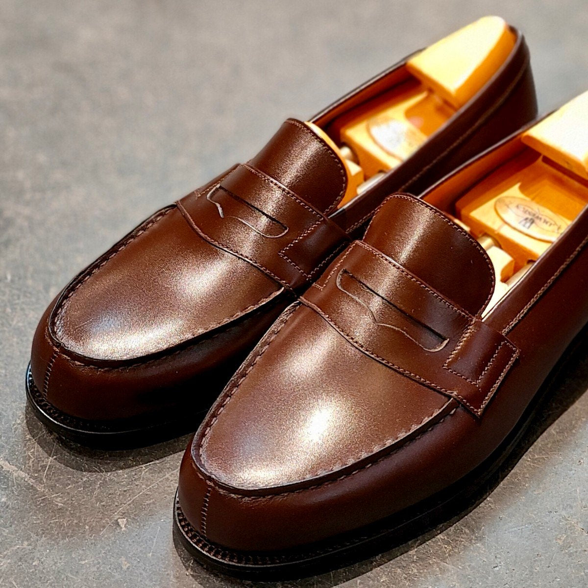 新品未使用【J.M.WESTON】ジェイエムウエストン 180 シグニチャーローファー ローファー ボックスカーフ チョコレート サイズ 6D 41ラスト 参考定価¥156,200-