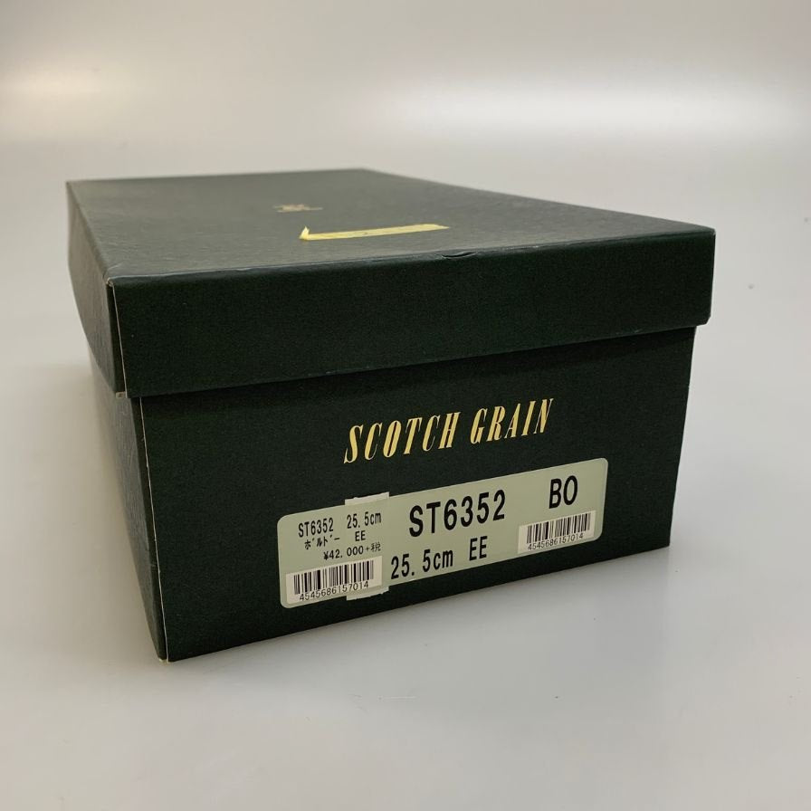 【SCOTCH GRAIN】スコッチグレイン ビジネスシューズ カーフ ボルドー サイズ 25.5 ラスト