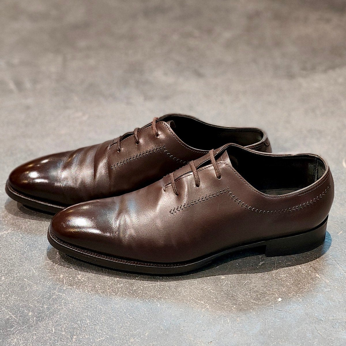 希少 極美品【JOHN LOBB】ジョンロブ ホルト HOLT 2019イヤーモデル ホールカット ダークブラウン サイズ UK7E 0118ラスト