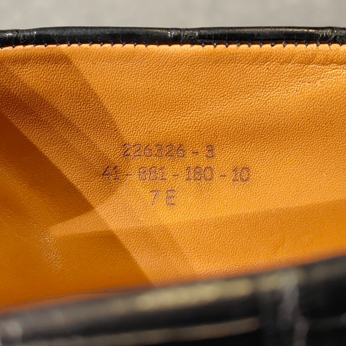 希少 使用数回【J.M.WESTON】ジェイエムウエストン 180 シグニチャーローファー アリゲーター ブラック サイズUK7E 41ラスト 参考定価 ¥825,000-