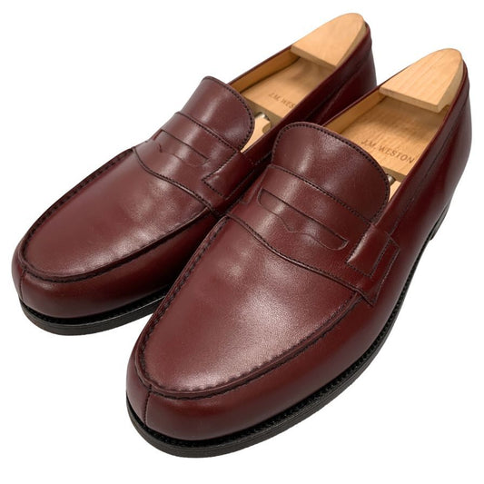 【J.M.WESTON】ジェイエムウエストン 180 ローファー ボックスカーフ ボルドー サイズ 7D ラスト