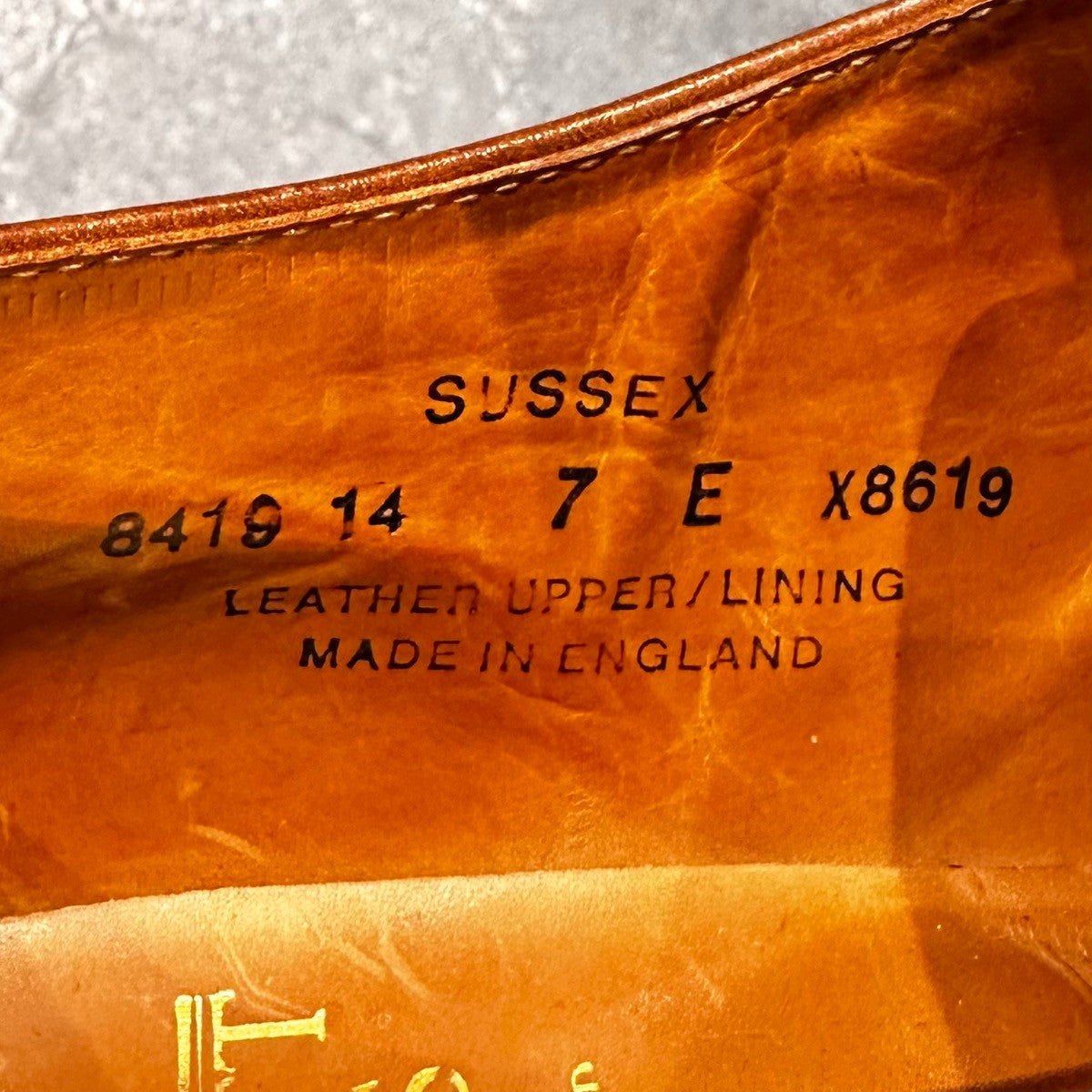 【CROCKETT&JONES】クロケット&ジョーンズ SUBS サセックス Uチップ カーフ ブラウン サイズUK7E 363ラスト