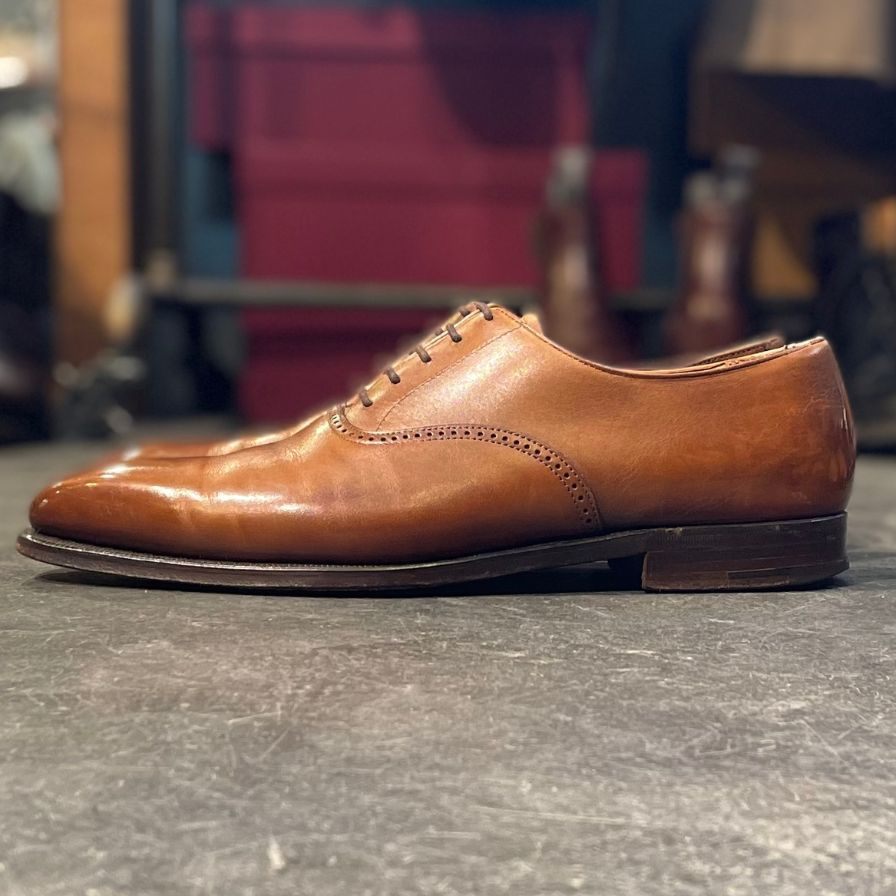 【CROCKETT&JONES】クロケット&ジョーンズ プレーントゥ ダルトン ブラウン サイズ UK7E