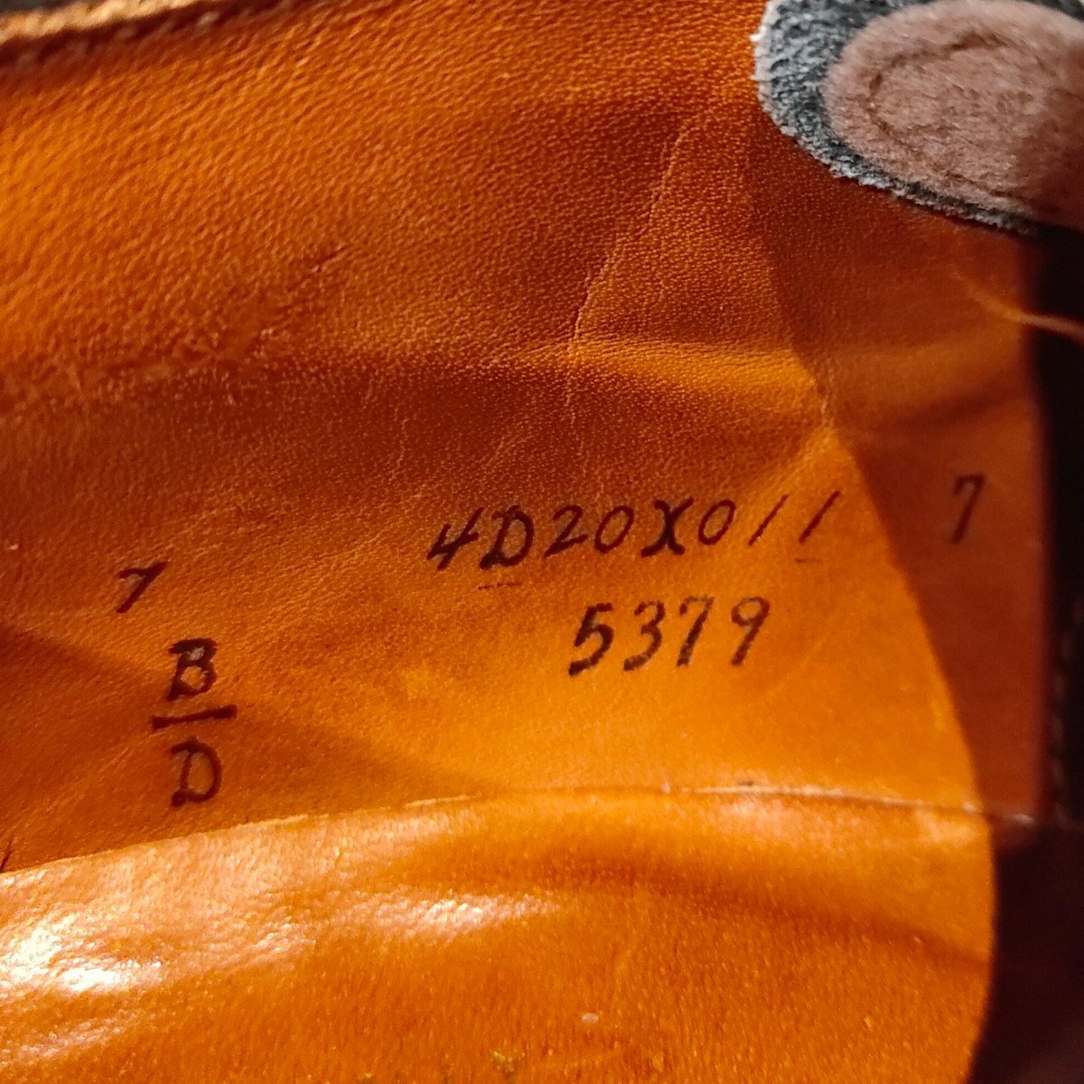 極美品【ALDEN】オールデン アナトミカ別注 5379 プレーントゥ モディファイドラスト ブラック カーフ サイズUS7D モディファイドラスト