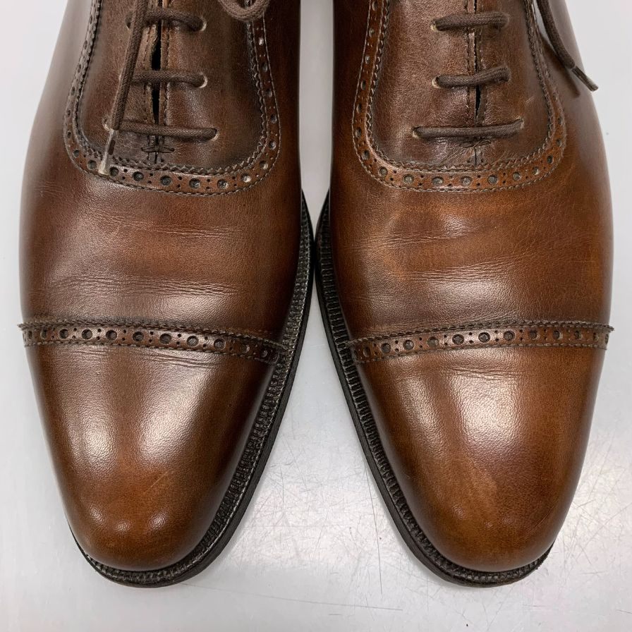 【CROCKETT&JONES】クロケットアンドジョーンズ ビジネスシューズ ブラウン(茶系) サイズ UK7D ラスト