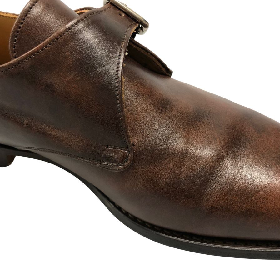 【TRICKERS】トリッカーズ LEWISTON シングルモンク ミュージアムカーフ ブラウン サイズ UK7.5
