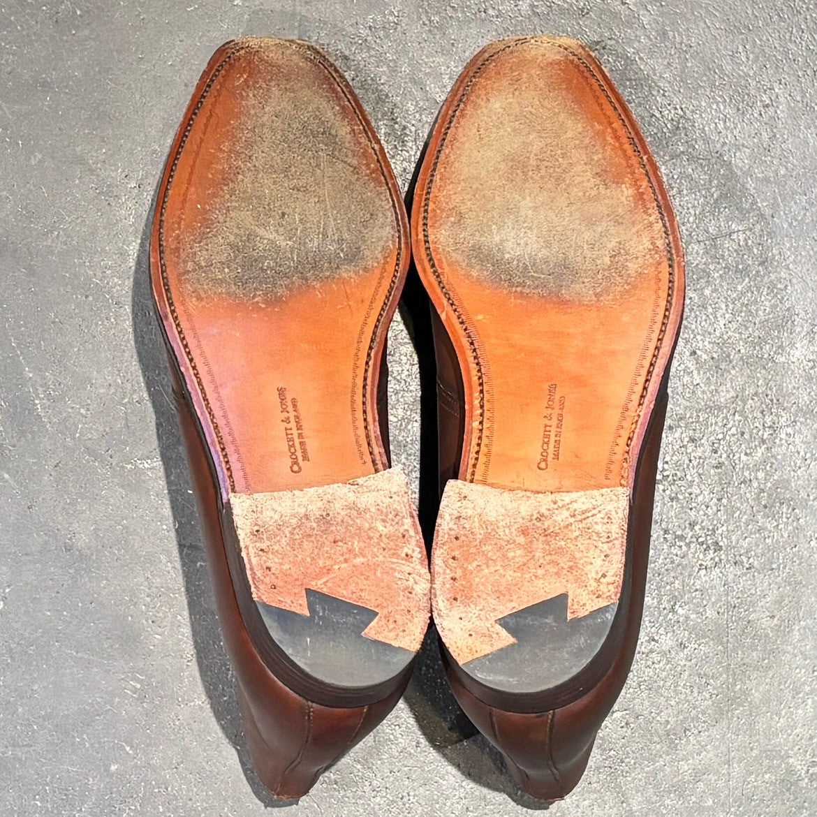 【CROCKETT&JONES】クロケット&ジョーンズ チャッカブーツ ウーバン カーフ ブラウン サイズUK8.5E