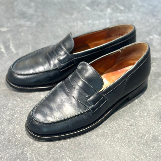 【J.M.WESTON】ジェイエムウエストン 180 シグニチャー ローファー カーフ ネイビー サイズ UK5.5C 41ラスト