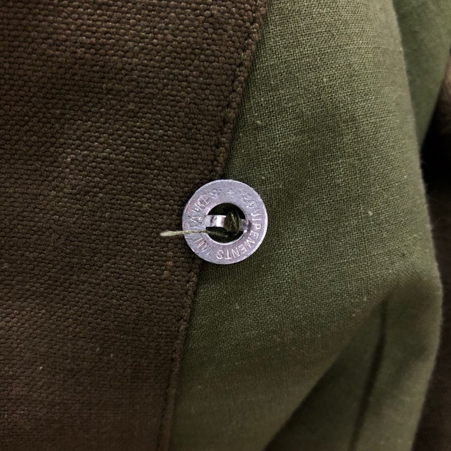 50s 【FRENCH ARMY】 フランス軍 Mー35 モーターサイクルコート サイズ2 カーキ