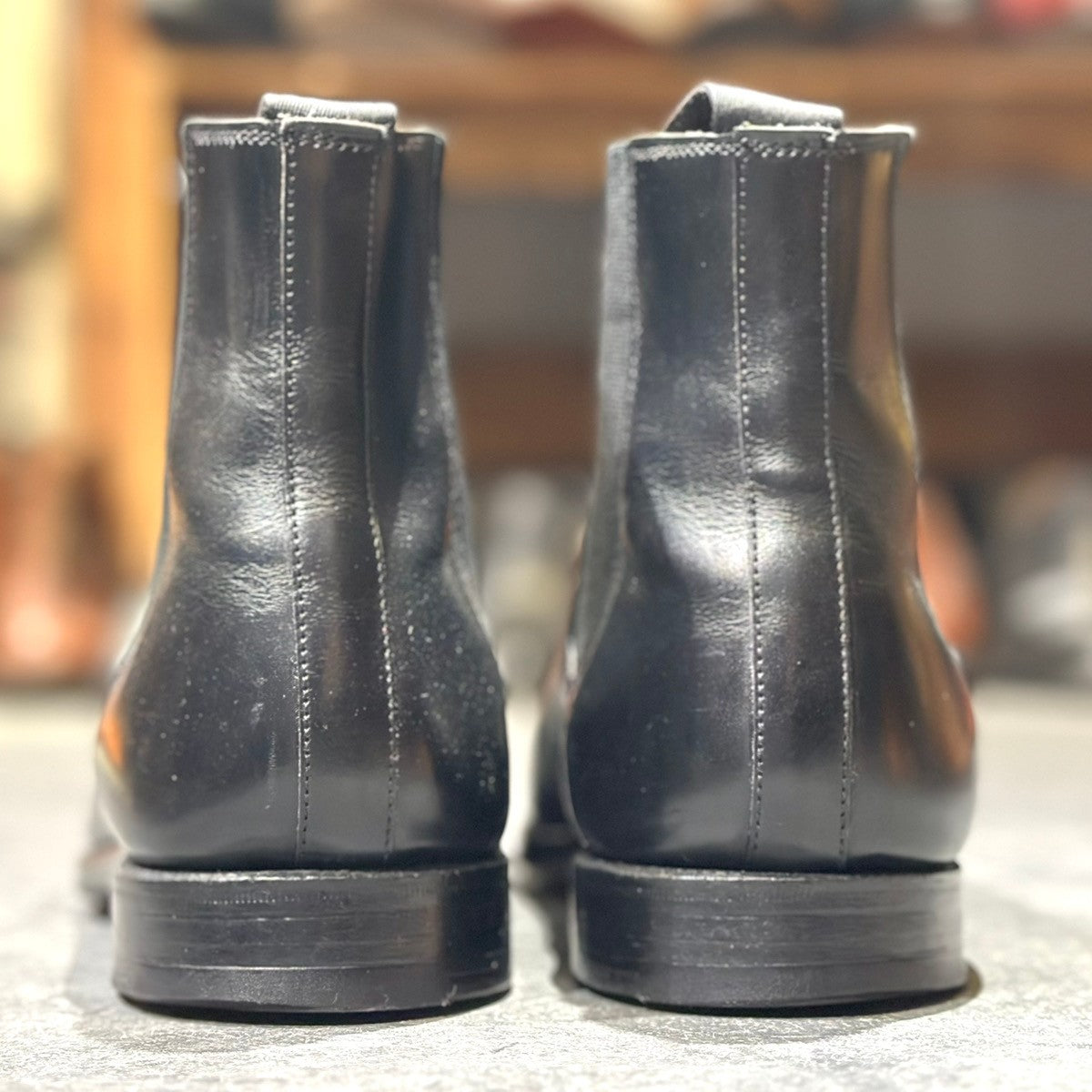 美品【CROCKETT&JONES】クロケット&ジョーンズ COWDRAY カウドレイ サイドゴアブーツ カーフ ブラック サイズUk8.5D 337ラスト