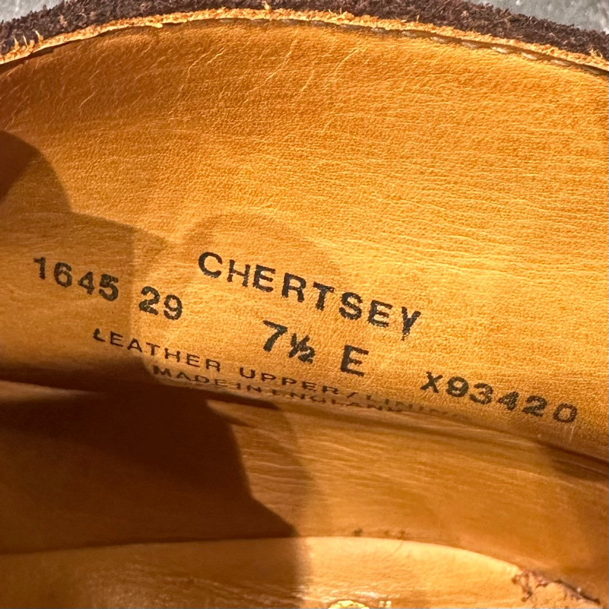 極美品【CROCKETT&JONES】クロケット&ジョーンズ チャートシー チャッカブーツ スエード ブラウン サイズUK7.5E 224ラスト