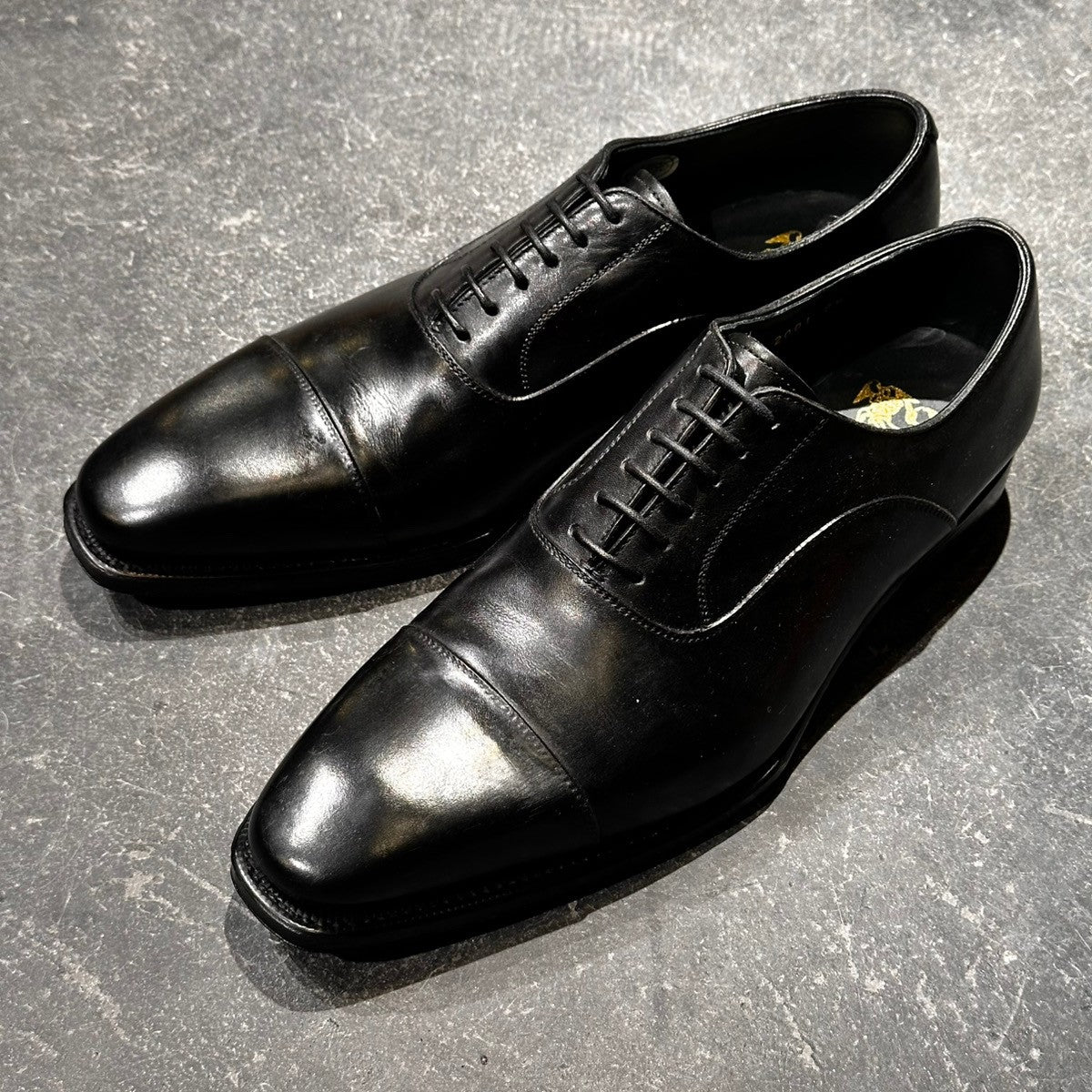 使用数回【perfette】ペルフェット 1112 ストレートチップ カーフ