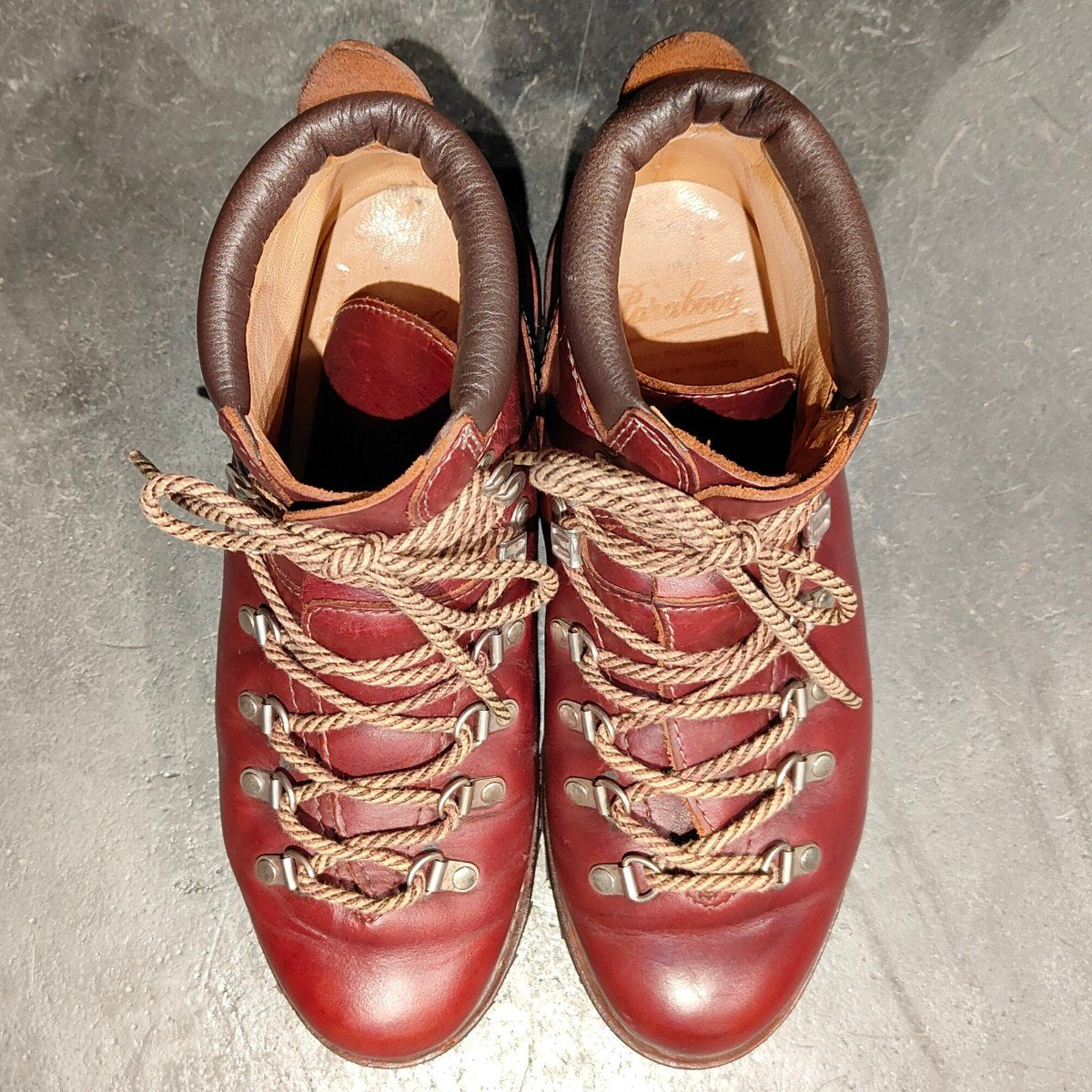 【Paraboot】パラブーツ アヴォリアーズ トレッキングブーツ カーフ バーガンディ サイズ UK6.5