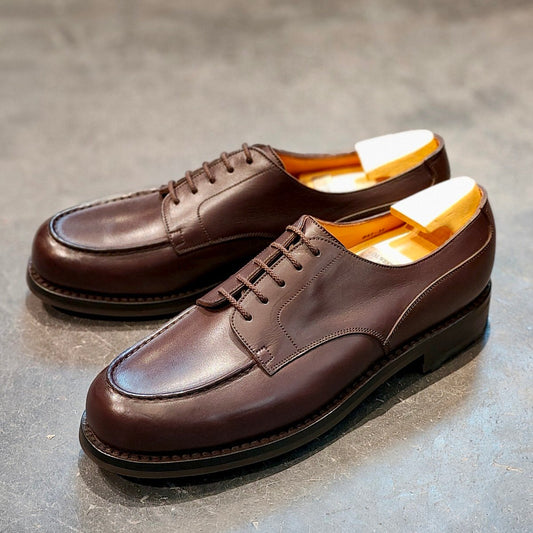 希少 新品未使用 【J.M.WESTON】ジェイエムウエストン 641 ゴルフ Uチップ 旧旧ロゴ カーフ ダークブラウン サイズ UK9C 31ラスト 参考定価¥176,000-