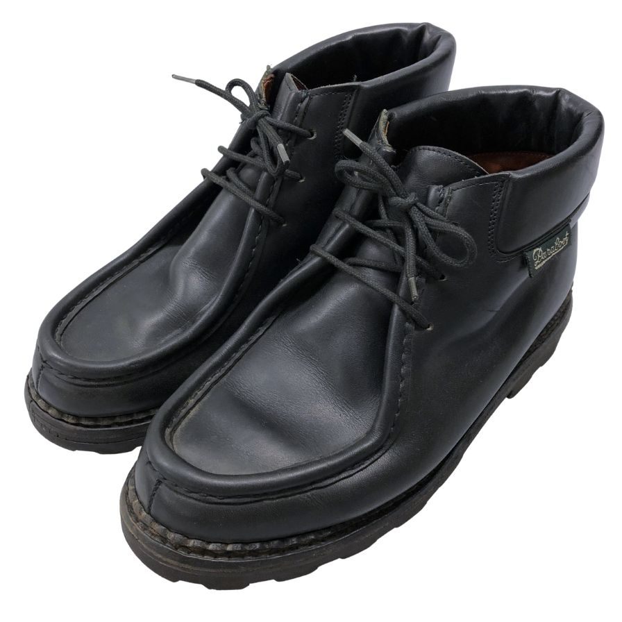 希少 デカタグ【Paraboot】パラブーツ ミリー チロリアン ブーツ ブラック サイズ 40