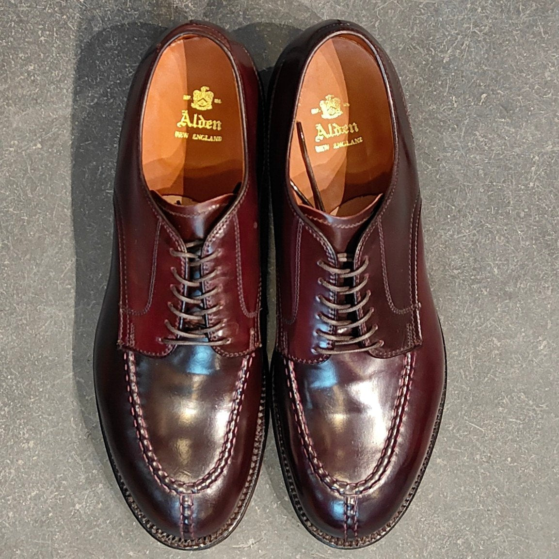 希少 新品未使用【ALDEN】オールデン リジェクト品 54038 NST Uチップ コードバン ダークバーガンディ サイズUS8.5D モディファイドラスト