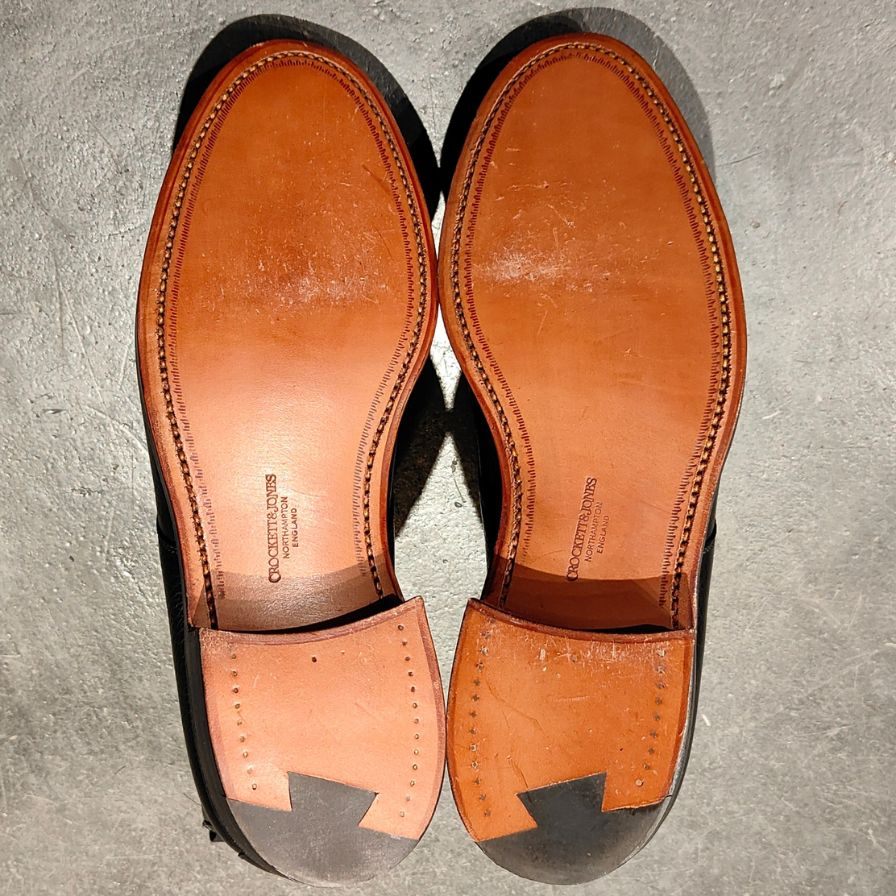 【CROCKETT&JONES】クロケットジョーンズ ゴールウェイ レースアップブーツ グレインレザー ブラック サイズ UK6.5E
