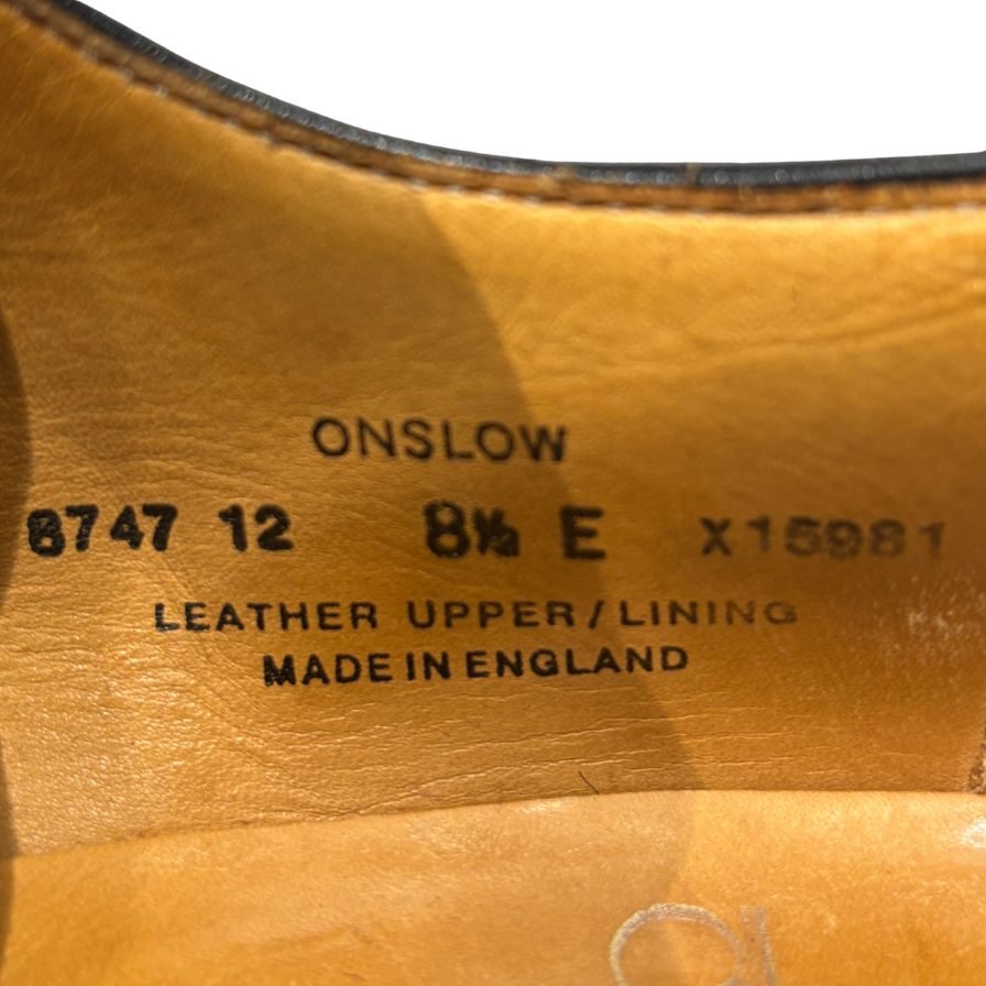 【CROCKETT&JONES】クロケット&ジョーンズ ビジネスシューズ ブラック(黒) サイズ UK8.5E ラスト