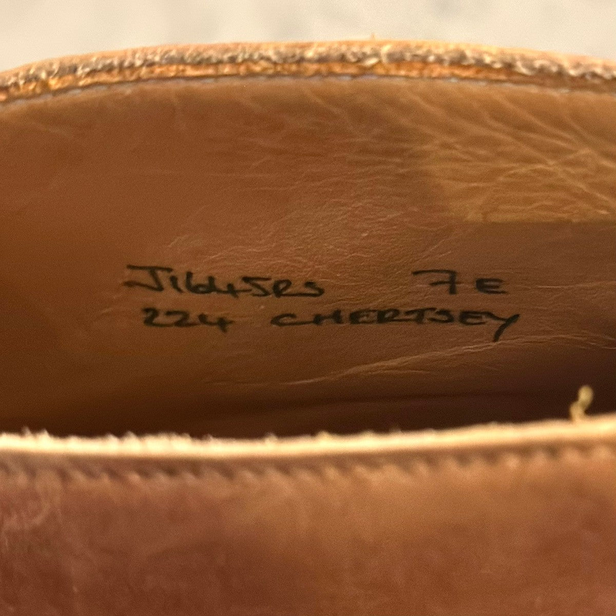 極美品【CROCKETT&JONES】クロケット&ジョーンズ チャートシー チャッカブーツ カーフ ブラウン サイズUK7E 224ラスト