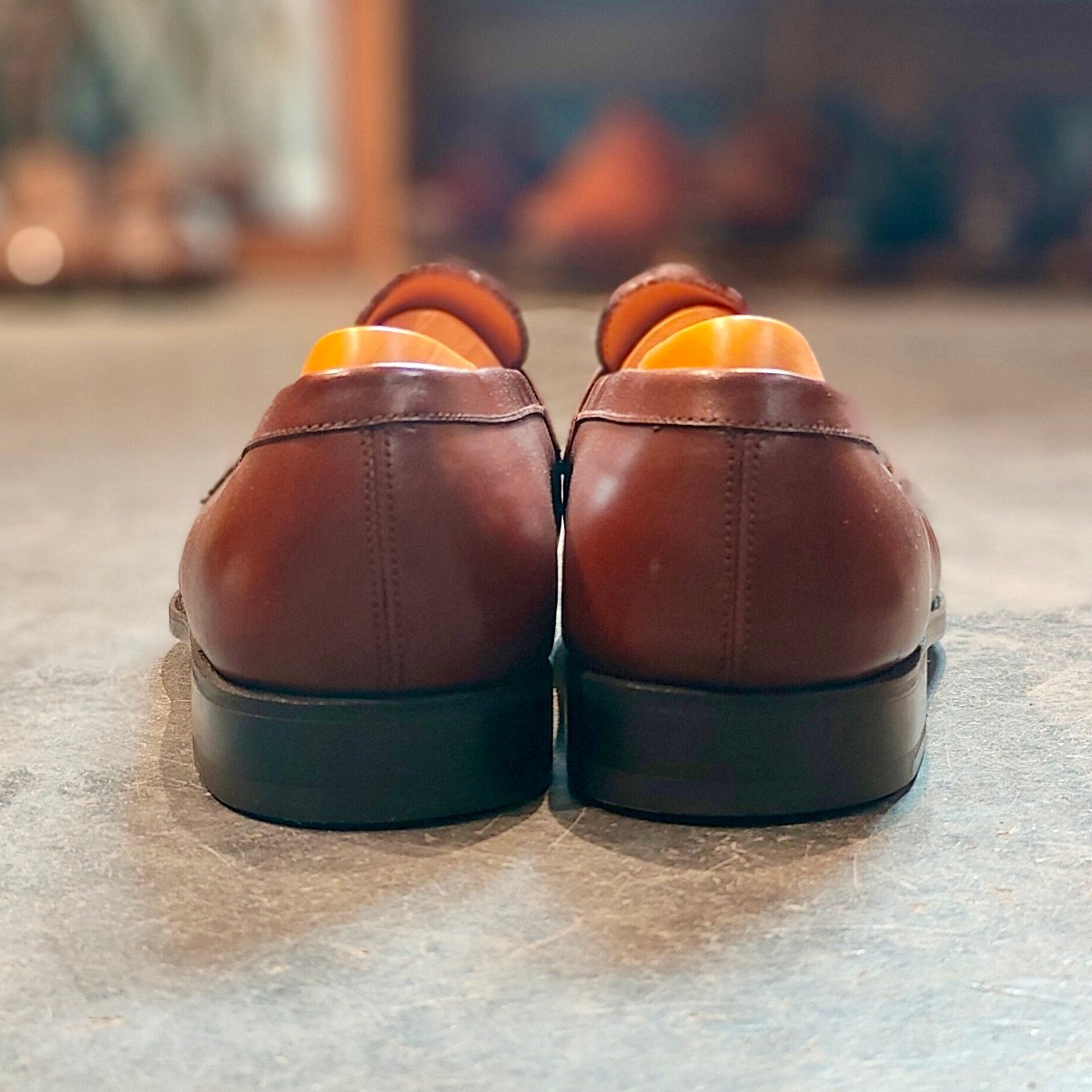 希少 新品未使用【J.M.WESTON】ジェイエムウエストン 180 シグニチャーローファー ボックスカーフ レッドエトラスコ サイズ UK9C 41ラスト 定価¥156,200-