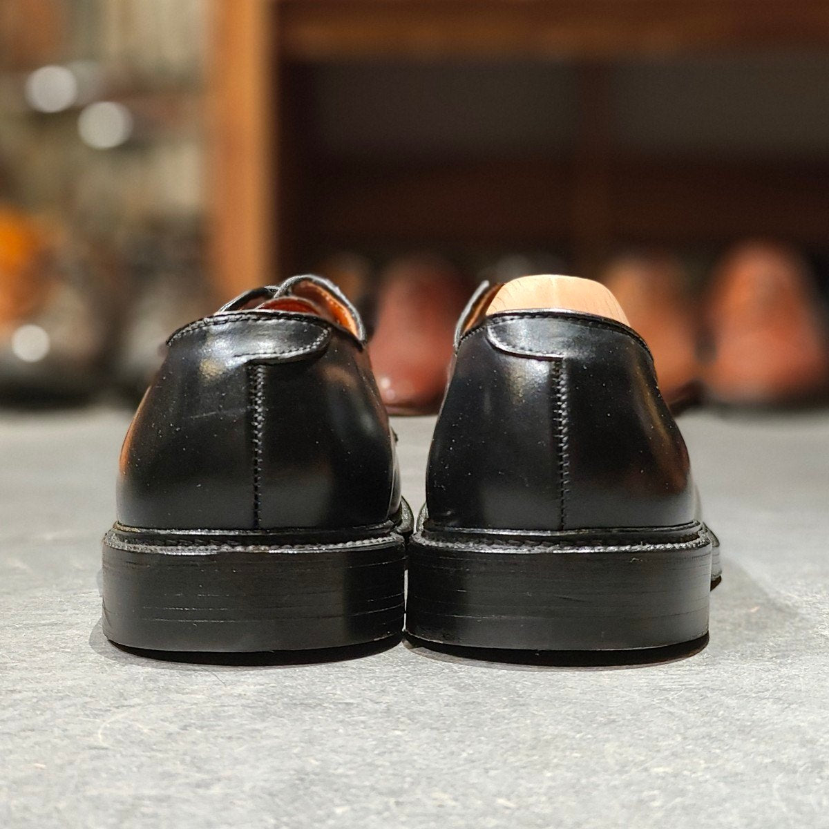 使用数回【ALDEN】オールデン 9901 プレーントゥ コードバン ブラック サイズ US9D バリーラスト 参考定価¥220,000-
