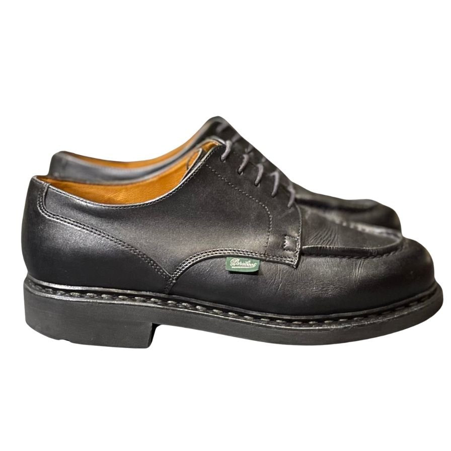 【Paraboot】パラブーツ シャンボード Uチップ リスレザー ブラック サイズUK6 定価¥96,800-