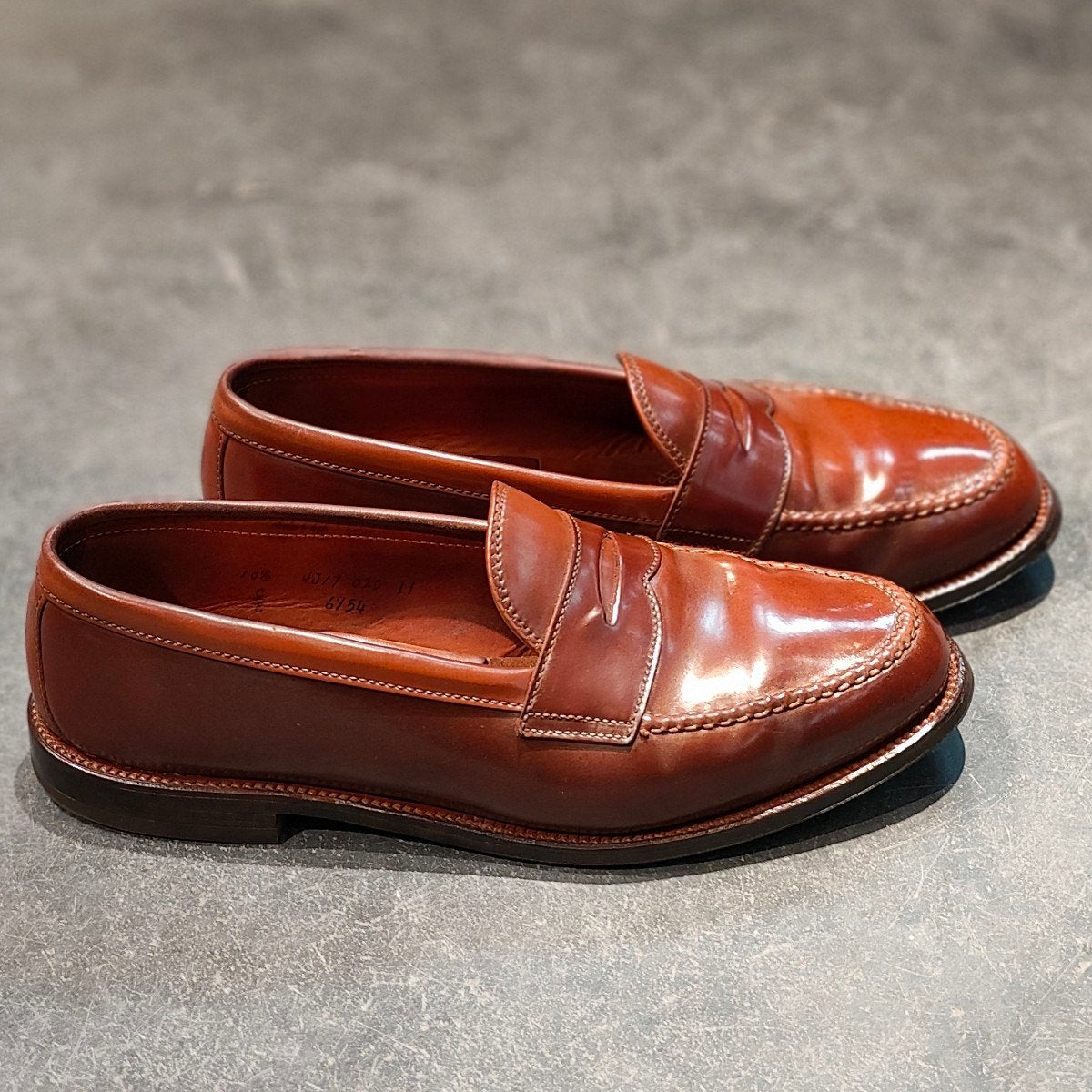希少 美品 【ALDEN】オールデン オールデンショップサンフランシスコ別注 6754 ペニーローファー コードバン ラベロ サイズ US10.5E バンラスト