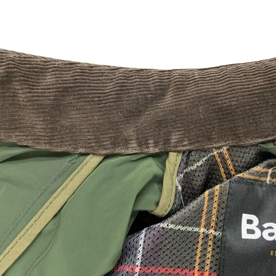 【Barbour】バブアー ナイロンジャケット ノンワックス 231MCAS046 サイズ36 カーキ