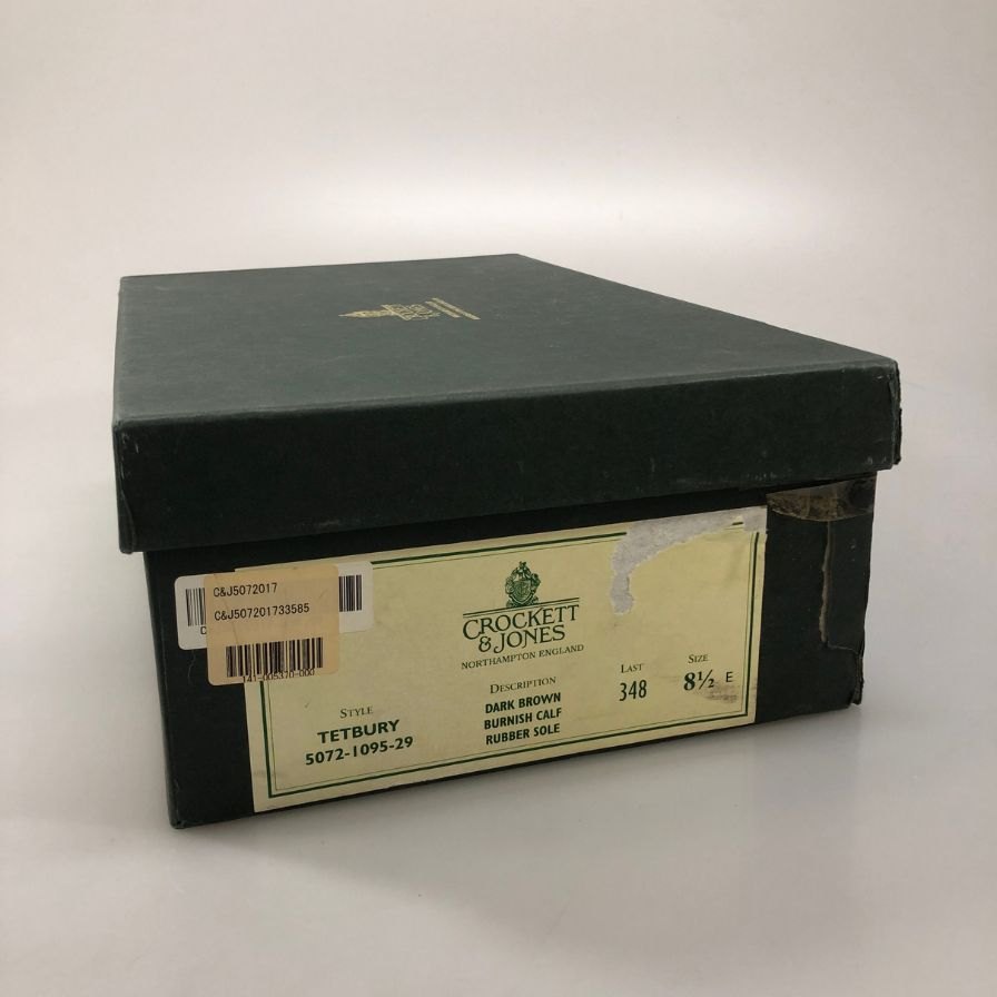 【Crockett & Jones】クロケット&ジョーンズ レザー チャッカブーツ TETBURY サイズUK8.5 ブラウン