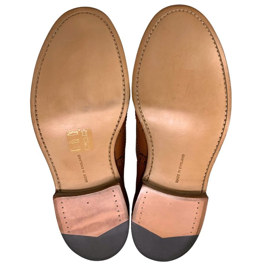 【Tricker’s】トリッカーズ M5633 ビジネスシューズ ウイングチップ ブラウン(茶系) サイズ 9.5 ラスト