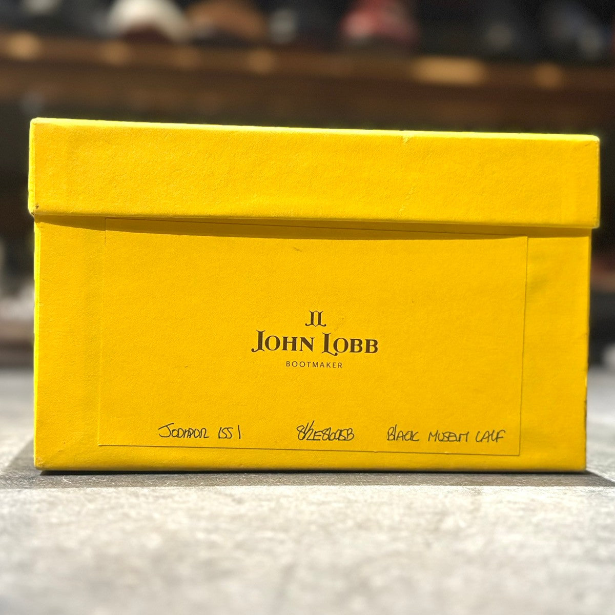 【JOHNLOBB】ジョンロブ ジョッパーブーツ ブラック ミュージアムカーフ サイズ UK8.5E 8695Bラスト