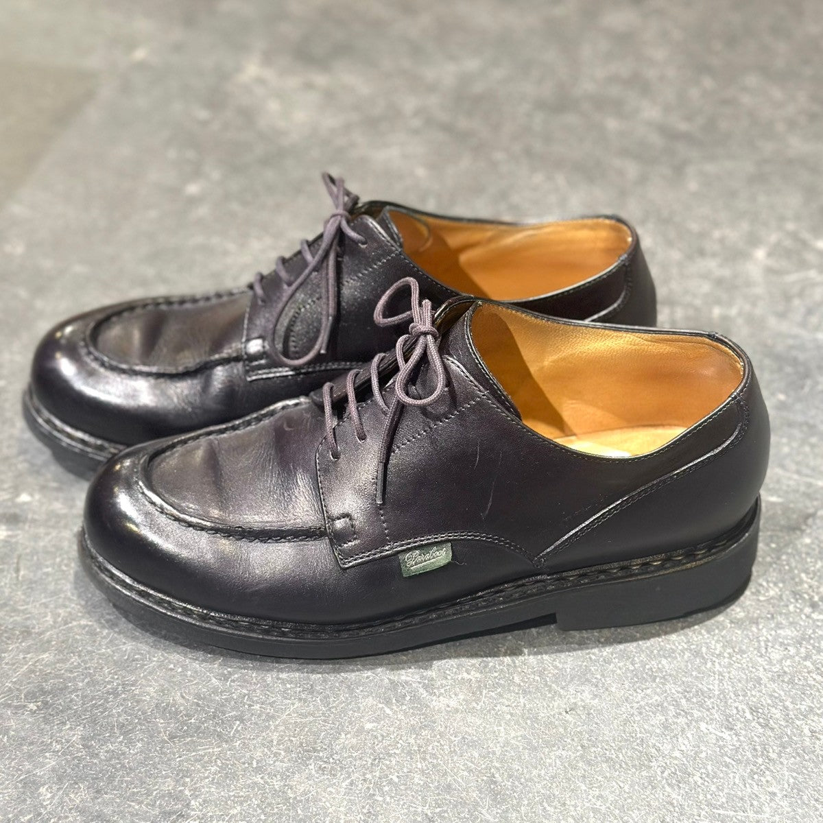 【Paraboot】パラブーツ シャンボード Uチップ カーフ ブラック メンズ サイズUK7 F283ラスト
