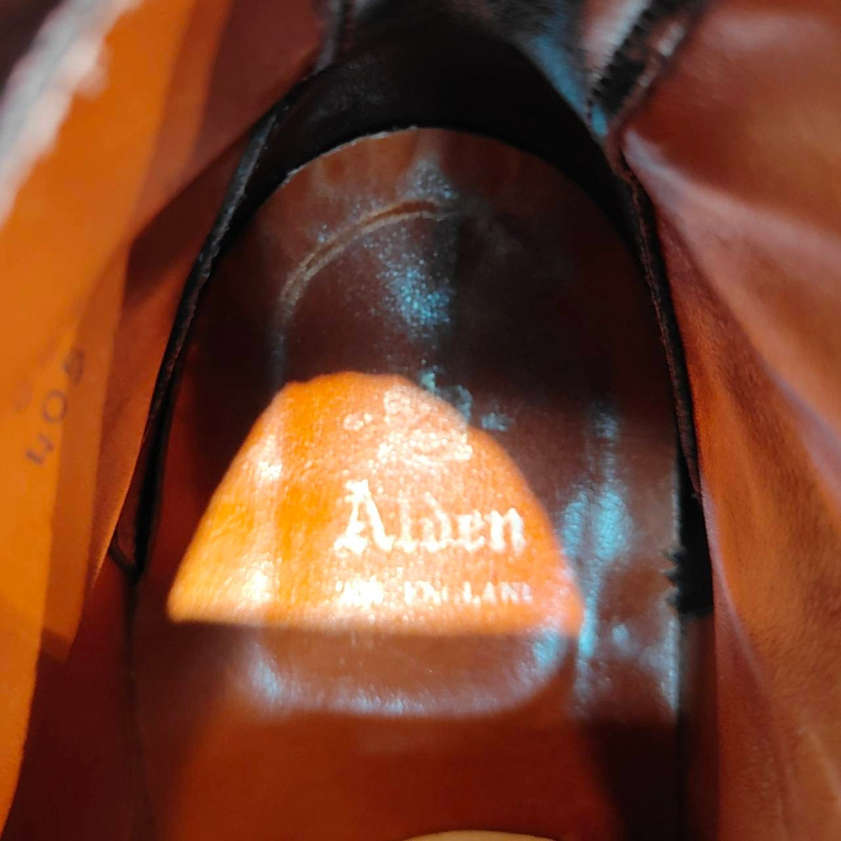【ALDEN】オールデン 405 インディーブーツ カーフ ブラウン サイズ US6.5D トゥルーバランスラスト 定価¥169,400-