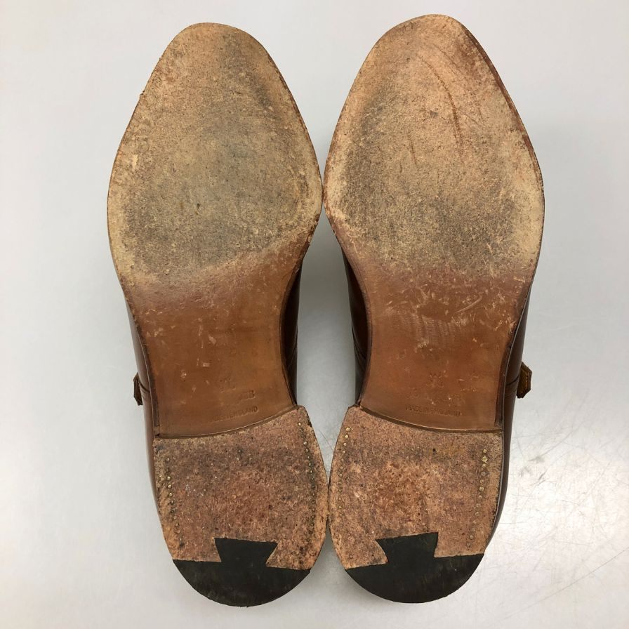 極美品【JOHNLOBB】ジョンロブ ウィリアム ダブルモンク カーフ ライトブラウン サイズ UK7.5EE 9795ラスト 参考定価¥251,900-