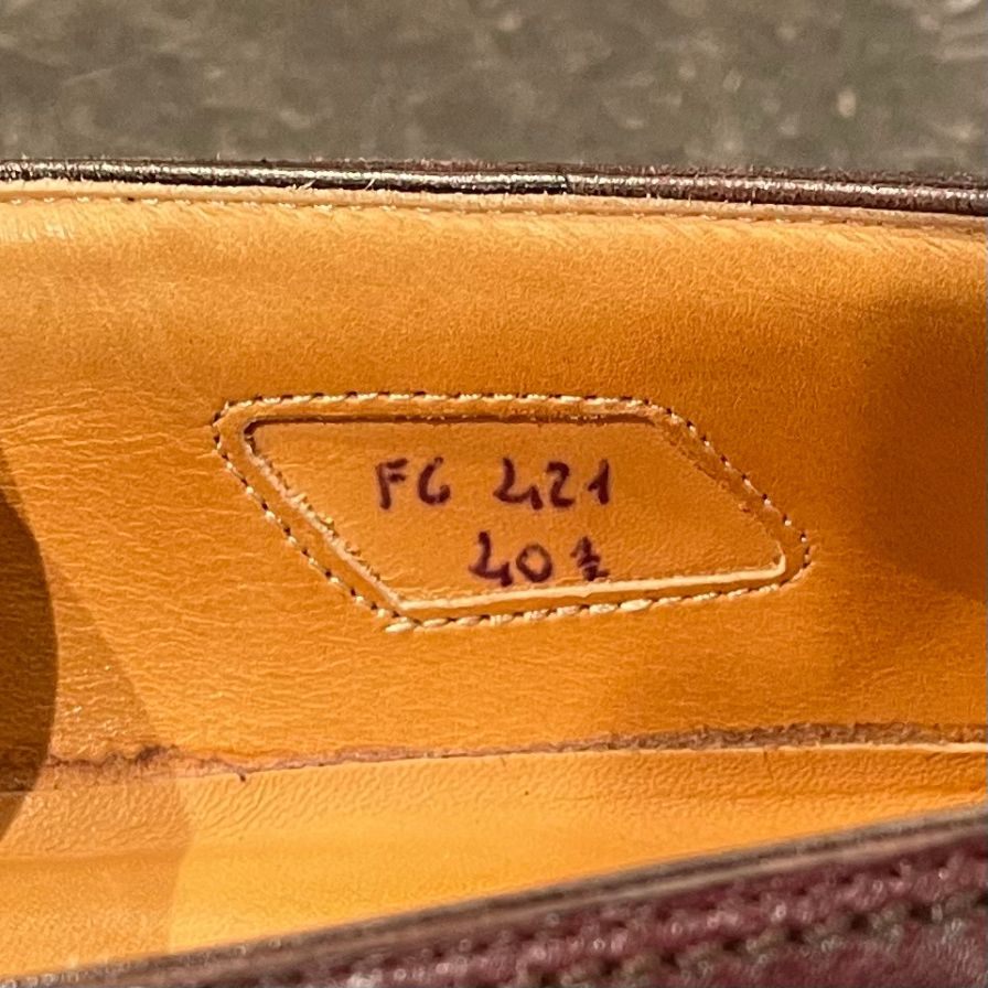 極美品【F.LLI GIACOMETTI】フラテッリ ジャコメッティ タッセルローファー バーガンディ サイズ 40.5