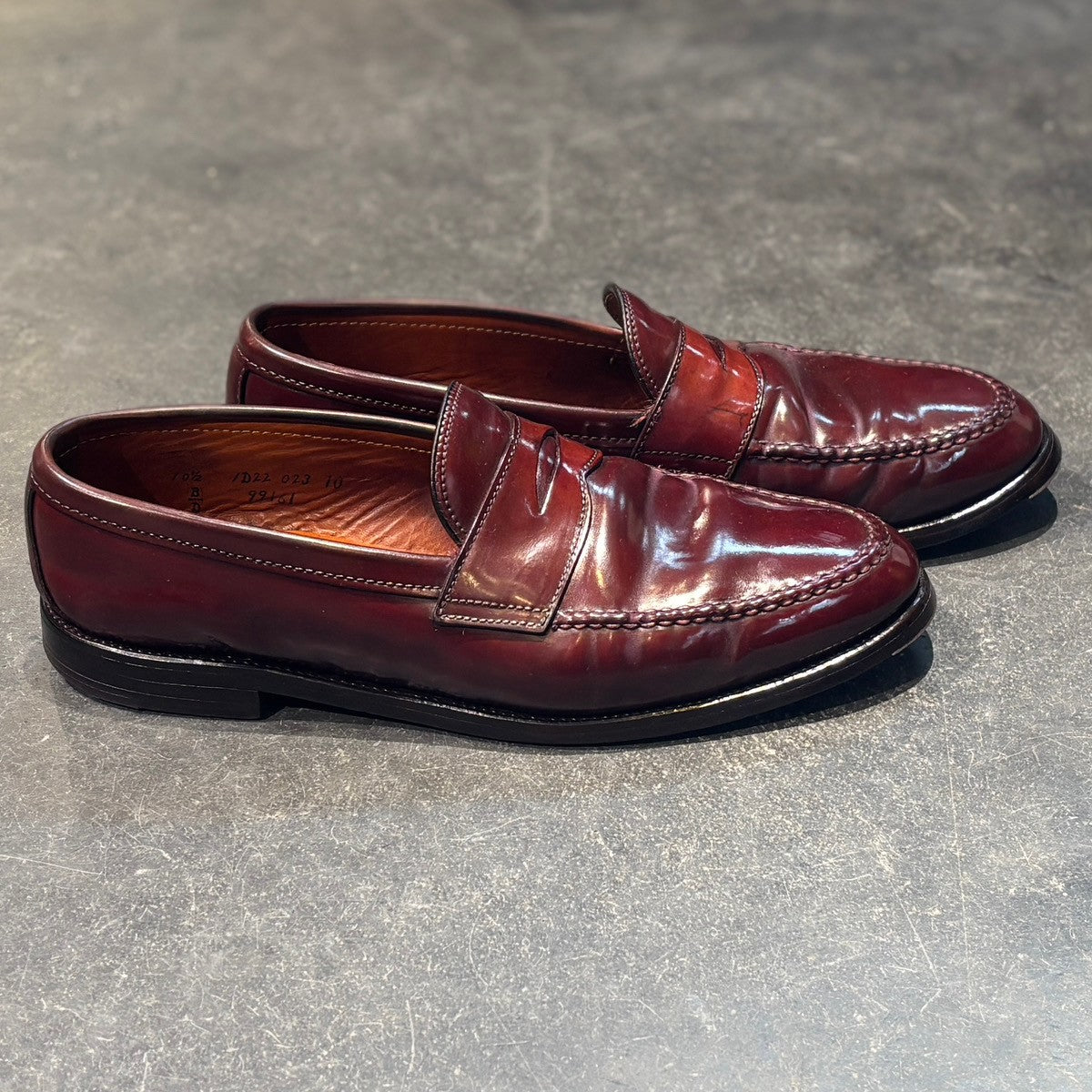 【ALDEN】オールデン ペニーローファー 99161 ビームスプラス別注 コードバン ダークバーガンディ  サイズUS10.5D バンラスト
