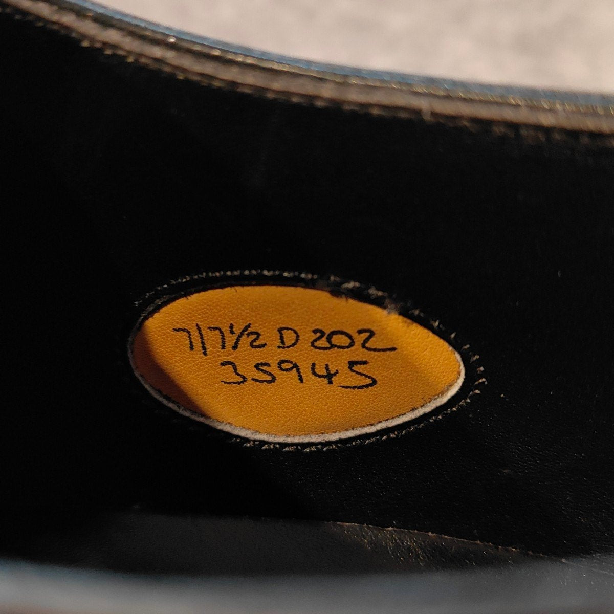 美品 【EDWARD GREEN】エドワードグリーン ドーバー Uチップ カーフ ブラック サイズUK7D 202ラスト 参考定価¥324,500-