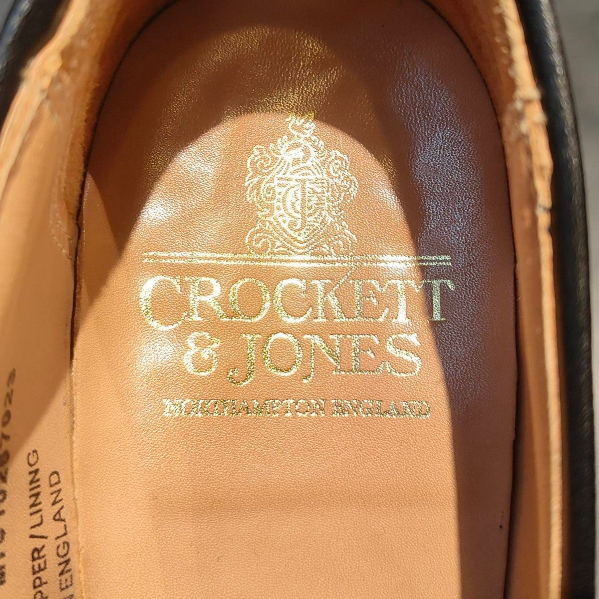 使用数回【CROCKETT&JONES】クロケット&ジョーンズ キャベンディッシュ3 タッセルローファー カーフ ブラック サイズUK6.5E 375ラスト 定価¥126,500-