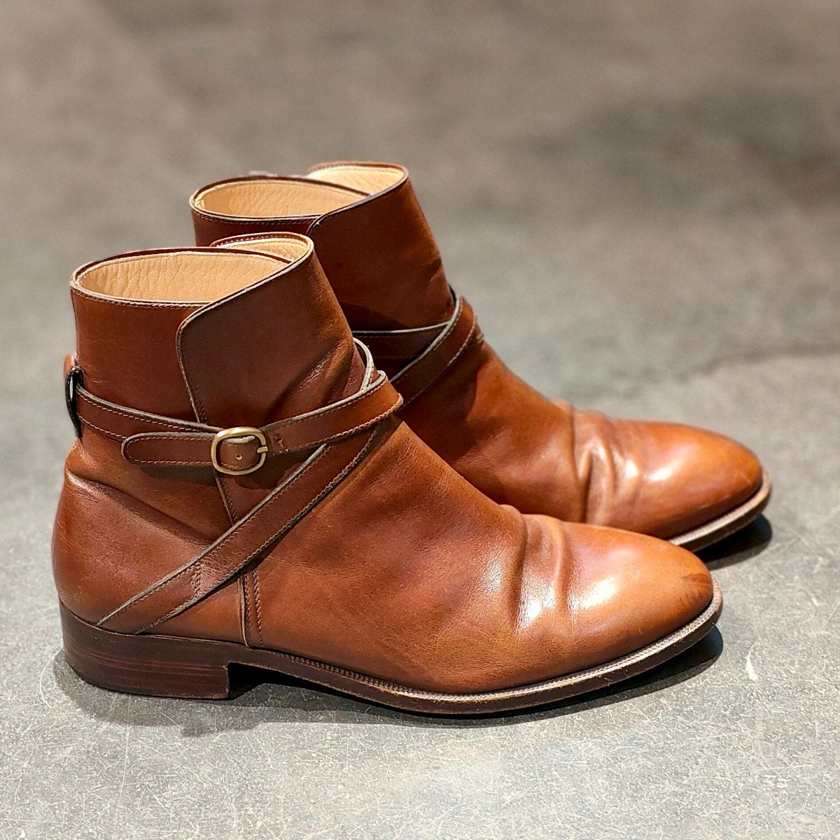 希少 【TANINO CRISCI】タニノクリスチー ジョッパーブーツ カーフ ブラウン サイズ UK6