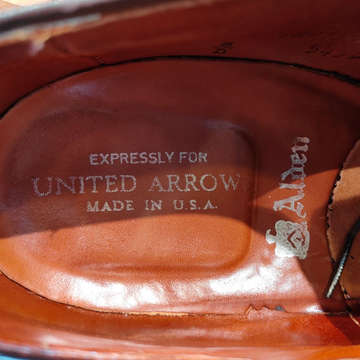 【ALDEN × UNITED ARROWS】オールデン × ユナイテッドアローズ 5432 別注 Vチップ コードバン ダークバーガンディ サイズ US9D モディファイドラスト