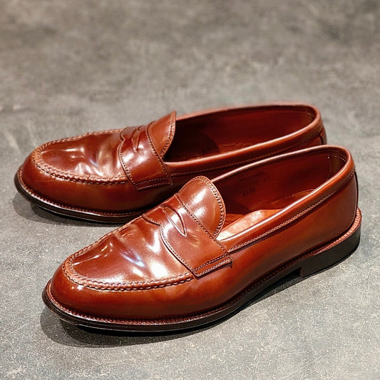希少 美品 【ALDEN】オールデン オールデンショップサンフランシスコ別注 6754 ペニーローファー コードバン ラベロ サイズ US10.5E バンラスト