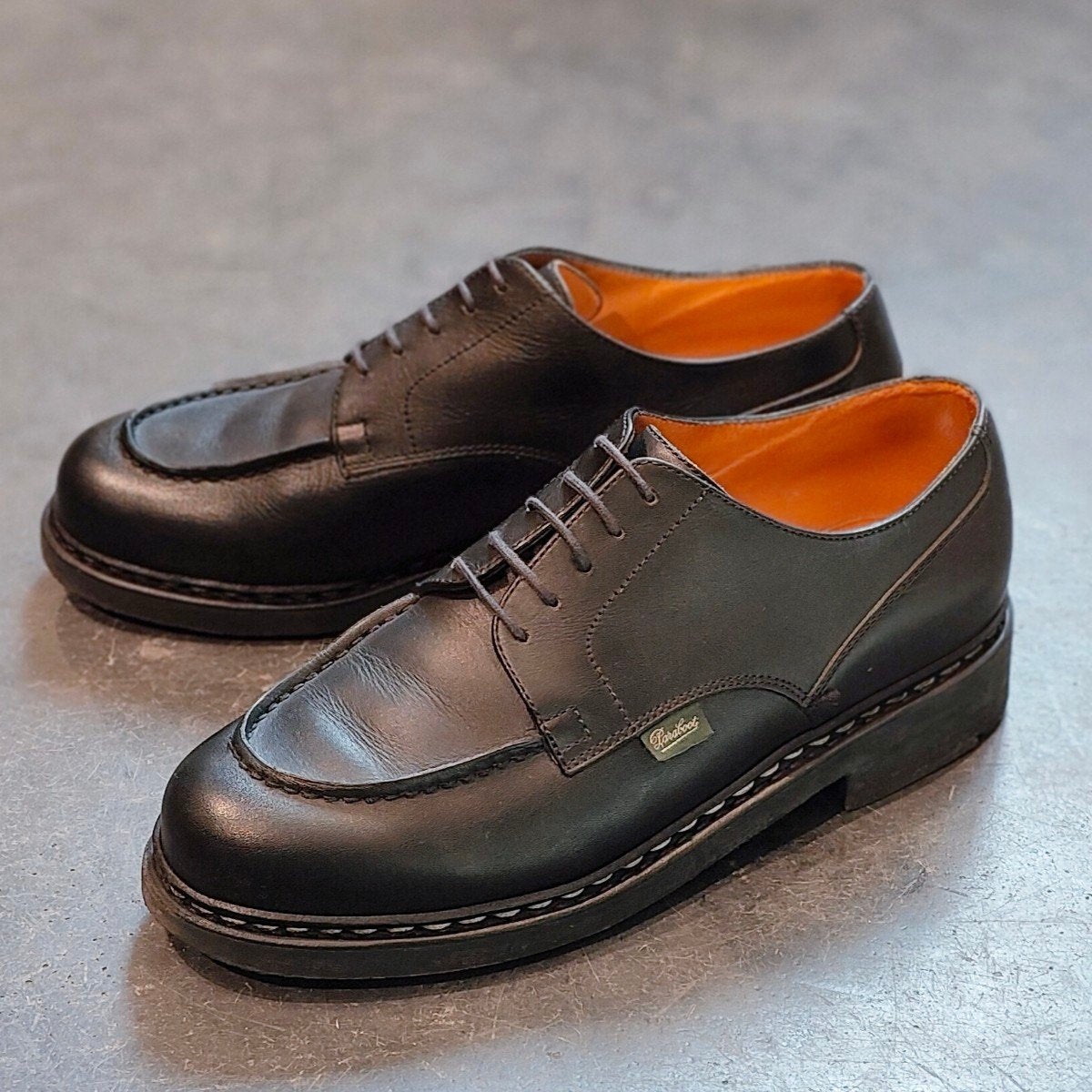 極美品 【Paraboot】パラブーツ シャンボード Uチップ リスレザー ブラック サイズUK6 定価¥96,800-