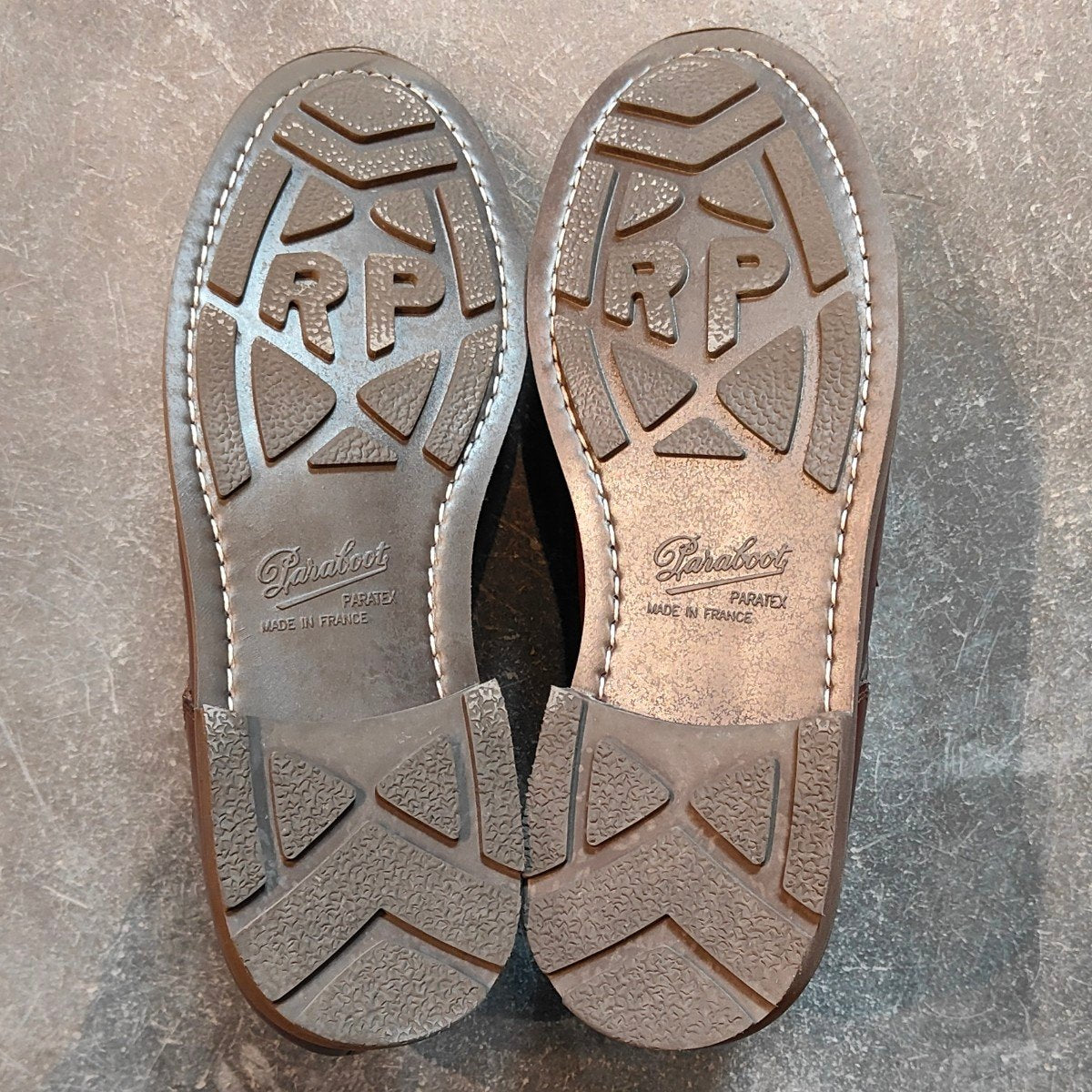 使用数回【Paraboot】パラブーツ シャンボード Uチップ リスレザー カフェ サイズ UK8.5 定価¥96,800-