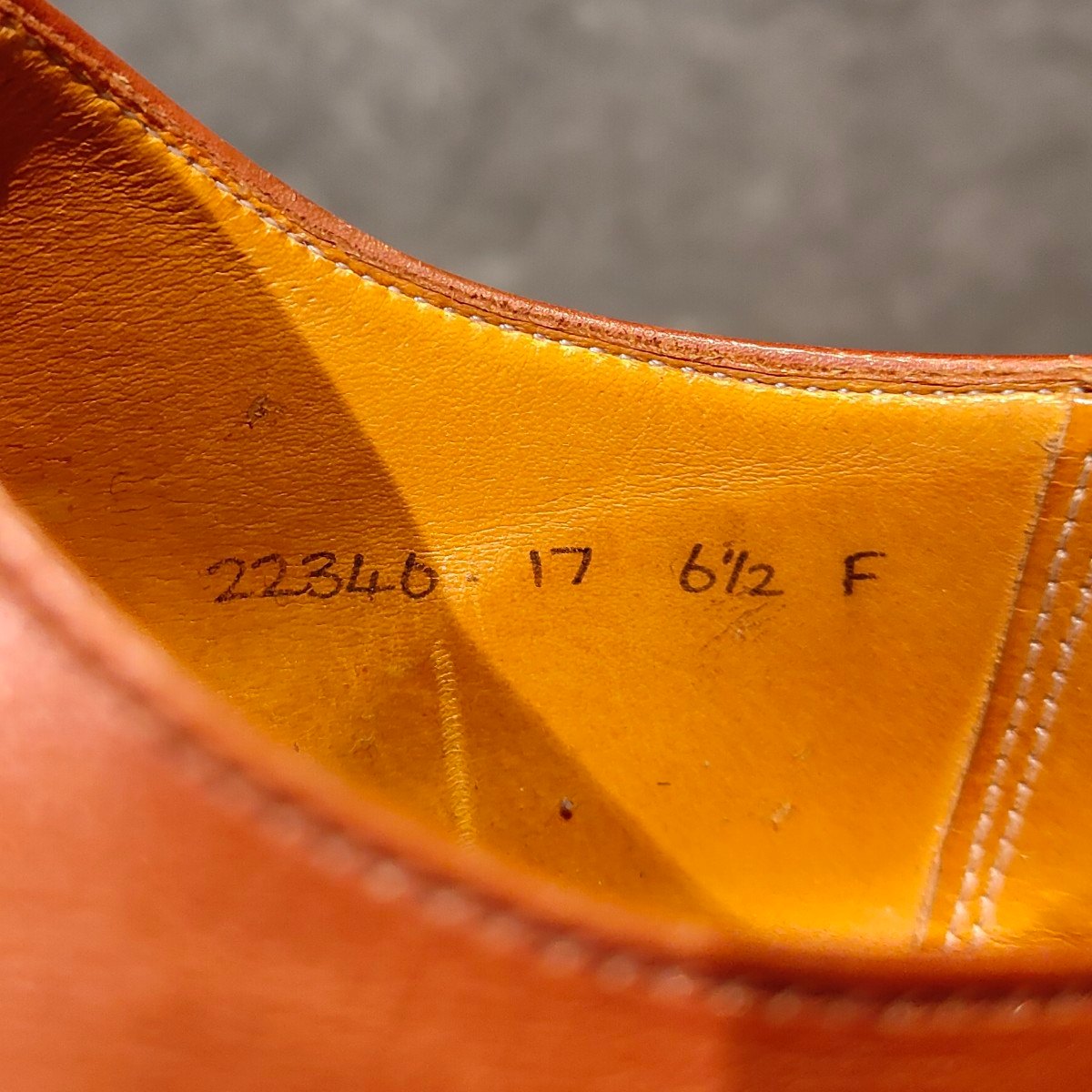 【GRENSON】グレンソン ストレートチップ カーフ ブラウン サイズUK6.5F