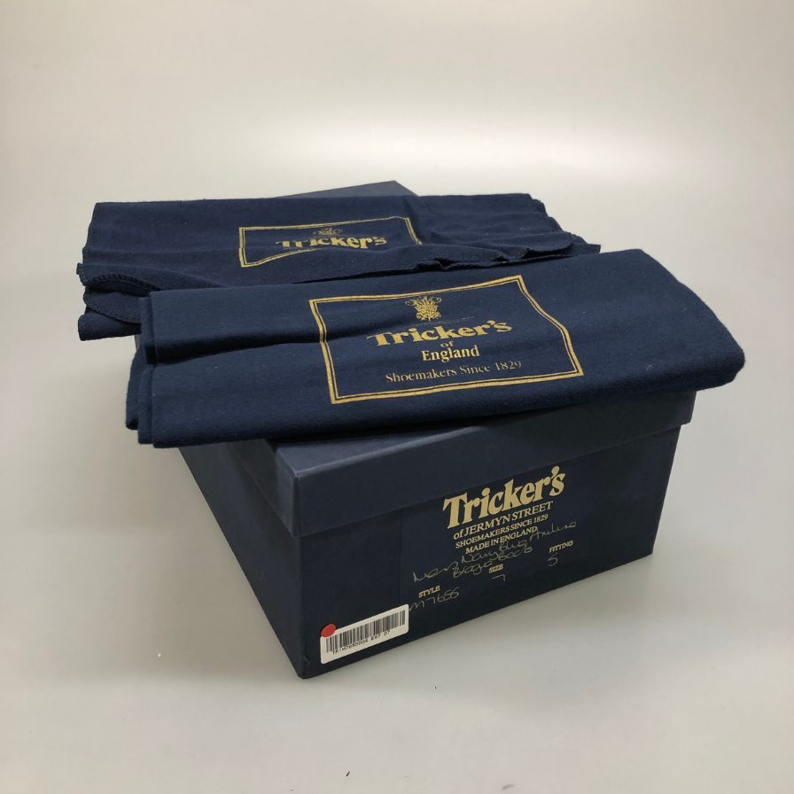 【オンライン限定】【Tricker's】トリッカーズ カントリーブーツ ウイングチップ M7655 メンズ ネイビー サイズUK7