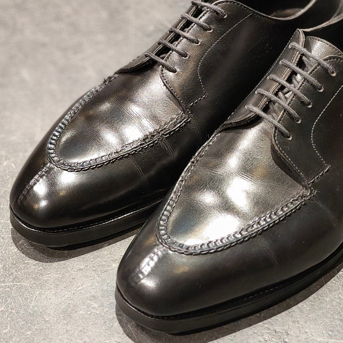 美品 【EDWARD GREEN】エドワードグリーン ドーバー Uチップ カーフ ブラック サイズ UK6.5D 606ラスト 定価¥273,900-