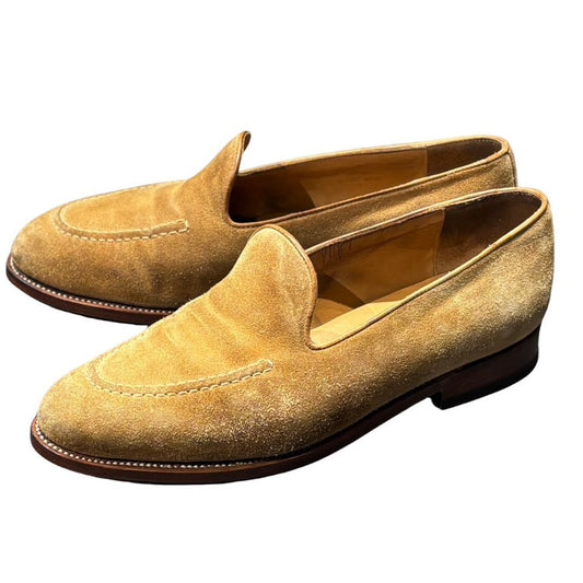 【J.M.WESTON】ジェイエムウエストン 161 ローファー スエード ベージュ サイズ UK7 ラスト