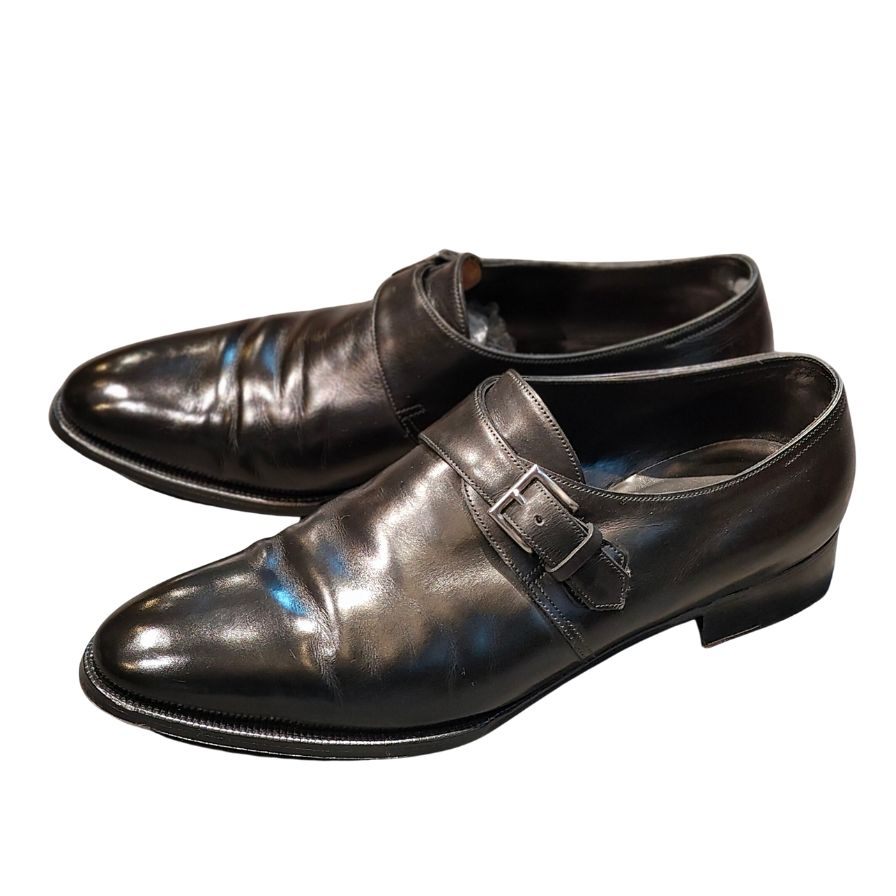 【JOHN LOBB】ジョンロブ マッタ2 シングルモンク ブラック サイズ UK9.5EE 7000ラスト