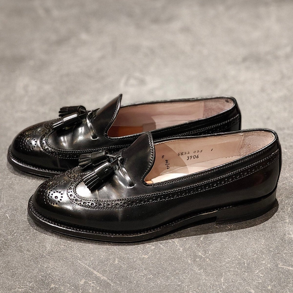 希少 極美品 【ALDEN】オールデン ユナイテッドアローズ別注 3906 タッセルローファー コードバンブラック サイズUS8D アバディーンラスト